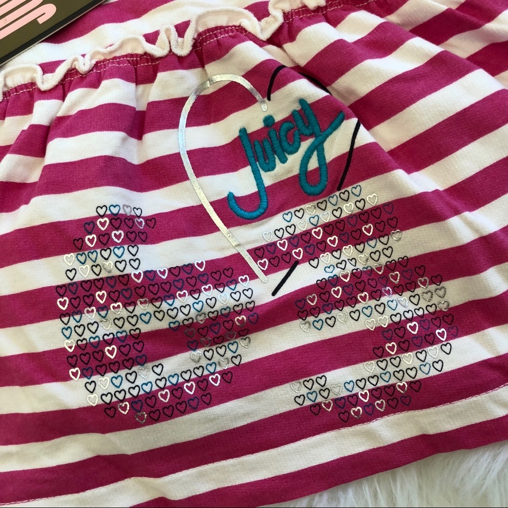 ❤️NWT❤️ JUICY COUTURE striped zip hoodie ~ 4 - Picture 4 of 6